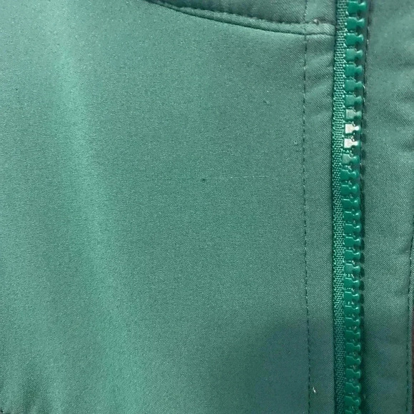 L.L. Bean Green Fleece Lined Jacket‎ Medium Kids Youth Full Zip - Picture 10 of 10